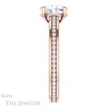 Oval Shaped Forever One Moissanite Engagement Ring #GTJ914-oval-fo-r