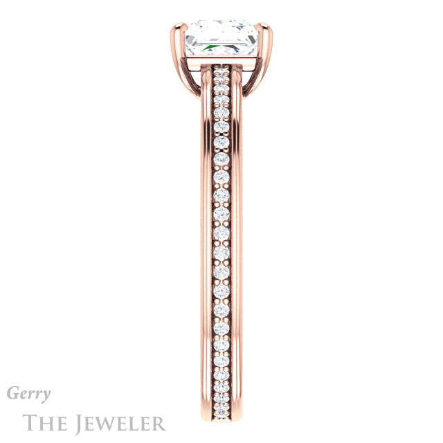 Princess Cut Forever One Moissanite Engagement Ring #GTJ914-square-fo-r