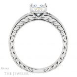 Princess Cut Forever One Moissanite Engagement Ring #GTJ914-square-fo-w