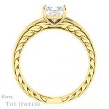 Princess Cut Forever One Moissanite Engagement Ring #GTJ914-square-fo-y