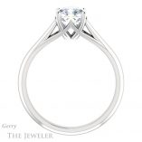 Cushion Cut Forever One Moissanite Engagement Ring #GTJ916-cushion-fo-w 2 Cushion Cut Forever One Moissanite Engagement Ring #GTJ916-cushion-fo-w