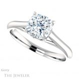Cushion Cut Forever One Moissanite Engagement Ring #GTJ916-cushion-fo-w 5 Cushion Cut Forever One Moissanite Engagement Ring #GTJ916-cushion-fo-w