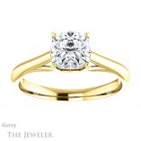 Cushion Cut Forever One Moissanite Engagement Ring #GTJ916-cushion-fo-y