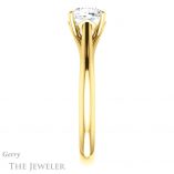 Cushion Cut Forever One Moissanite Engagement Ring #GTJ916-cushion-fo-y
