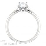 Emerald Cut Forever One Moissanite Engagement Ring #GTJ916-emerald-fb-w 2 Emerald Cut Forever Brilliant Moissanite Engagement Ring #GTJ916-emerald-fb-w