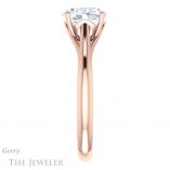 Oval Shaped Forever One Moissanite Engagement Ring #GTJ916-oval-fo-r 3 Oval Shaped Forever One Moissanite Engagement Ring #GTJ916-oval-fo-r