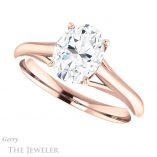 Oval Shaped Forever One Moissanite Engagement Ring #GTJ916-oval-fo-r 5 Oval Shaped Forever One Moissanite Engagement Ring #GTJ916-oval-fo-r