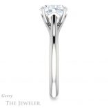 Oval Shaped Forever One Moissanite Engagement Ring #GTJ916-oval-fo-w 3 Oval Shaped Forever One Moissanite Engagement Ring #GTJ916-oval-fo-w