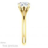 Oval Shaped Forever One Moissanite Engagement Ring #GTJ916-oval-fo-y