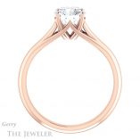 Round Cut Forever One Moissanite Engagement Ring #GTJ916-round-fo-r 2 Round Cut Forever One Moissanite Engagement Ring #GTJ916-round-fo-r