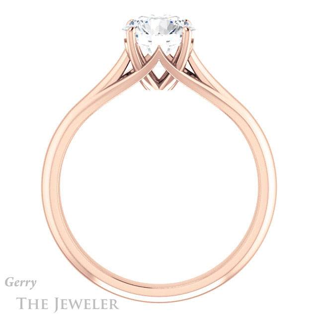 Round Cut Forever One Moissanite Engagement Ring #GTJ916-round-fo-r 2 Round Cut Forever One Moissanite Engagement Ring #GTJ916-round-fo-r