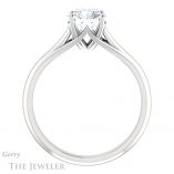 Round Cut Forever One Moissanite Engagement Ring #GTJ916-round-fo-w 2 Round Cut Forever One Moissanite Engagement Ring #GTJ916-round-fo-w