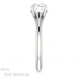 Round Cut Forever One Moissanite Engagement Ring #GTJ916-round-fo-w 3 Round Cut Forever One Moissanite Engagement Ring #GTJ916-round-fo-w
