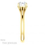 Round Cut Forever One Moissanite Engagement Ring #GTJ916-round-fo-y 3 Round Cut Forever One Moissanite Engagement Ring #GTJ916-round-fo-y