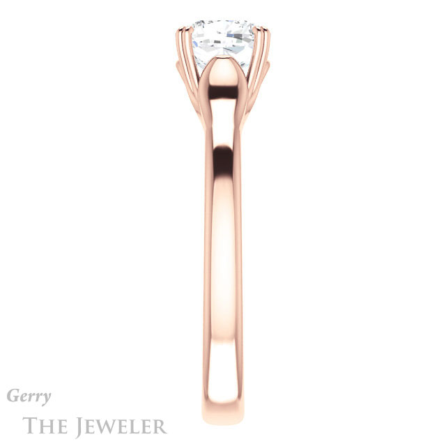 Cushion Cut Forever One Moissanite Engagement Ring #GTJ917-cushion-fo-r 3 Cushion Cut Forever One Moissanite Engagement Ring #GTJ917-cushion-fo-r
