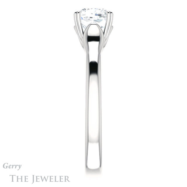 Cushion Cut Forever One Moissanite Engagement Ring #GTJ917-cushion-fo-w