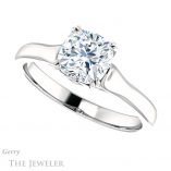 Cushion Cut Forever One Moissanite Engagement Ring #GTJ917-cushion-fo-w