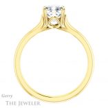 Cushion Cut Forever One Moissanite Engagement Ring #GTJ917-cushion-fo-y 2 Cushion Cut Forever One Moissanite Engagement Ring #GTJ917-cushion-fo-y
