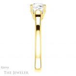 Cushion Cut Forever One Moissanite Engagement Ring #GTJ917-cushion-fo-y 3 Cushion Cut Forever One Moissanite Engagement Ring #GTJ917-cushion-fo-y