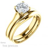 Cushion Cut Forever One Moissanite Engagement Ring #GTJ917-cushion-fo-y 6 Cushion Cut Forever One Moissanite Engagement Ring #GTJ917-cushion-fo-y