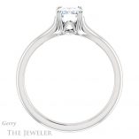 Emerald Cut Forever One Moissanite Engagement Ring #GTJ917-emerald-fb-w 2 Emerald Cut Forever Brilliant Moissanite Engagement Ring #GTJ917-emerald-fb-w