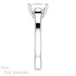 Emerald Cut Forever One Moissanite Engagement Ring #GTJ917-emerald-fb-w 3 Emerald Cut Forever Brilliant Moissanite Engagement Ring #GTJ917-emerald-fb-w