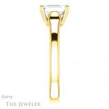 Emerald Cut Forever Brilliant Moissanite Engagement Ring #GTJ917-emerald-fb-y
