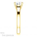 Oval Shaped Forever One Moissanite Engagement Ring #GTJ917-oval-fo-y
