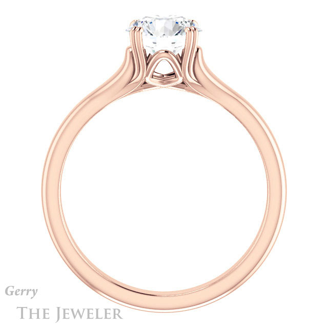 Round Cut Forever One Moissanite Engagement Ring #GTJ917-round-fo-r 2 Round Cut Forever One Moissanite Engagement Ring #GTJ917-round-fo-r