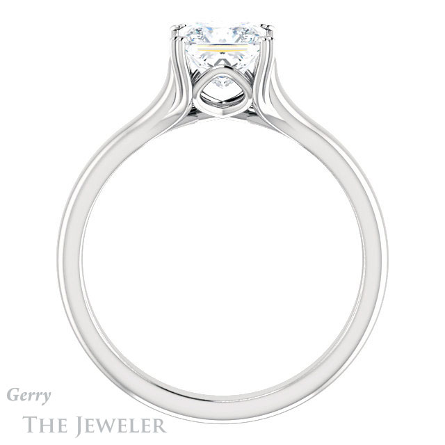 Princess Cut Forever One Moissanite Engagement Ring #GTJ917-square-fo-w 2 Princess Cut Forever One Moissanite Engagement Ring #GTJ917-square-fo-w