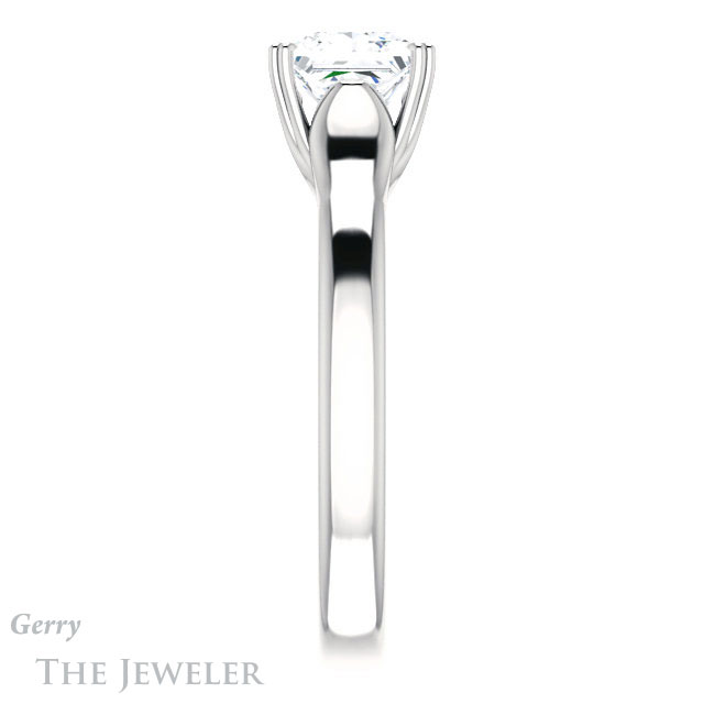 Princess Cut Forever One Moissanite Engagement Ring #GTJ917-square-fo-w 3 Princess Cut Forever One Moissanite Engagement Ring #GTJ917-square-fo-w