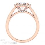 Cushion Cut Forever One Moissanite Engagement Ring #GTJ920-cushion-fo-r