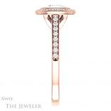 Cushion Cut Forever One Moissanite Engagement Ring #GTJ920-cushion-fo-r