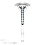 Cushion Cut Forever One Moissanite Engagement Ring #GTJ920-cushion-fo-w