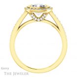 Cushion Cut Forever One Moissanite Engagement Ring #GTJ920-cushion-fo-y 2 Cushion Cut Forever One Moissanite Engagement Ring #GTJ920-cushion-fo-y