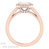 Emerald Cut Forever Brilliant Moissanite Engagement Ring #GTJ920-emerald-fb-r