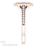 Emerald Cut Forever Brilliant Moissanite Engagement Ring #GTJ920-emerald-fb-r