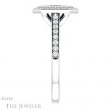 Emerald Cut Forever Brilliant Moissanite Engagement Ring #GTJ920-emerald-fb-w
