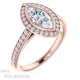 Marquise Cut Forever Brilliant Moissanite Engagement Ring #GTJ920-marquise-fb-r