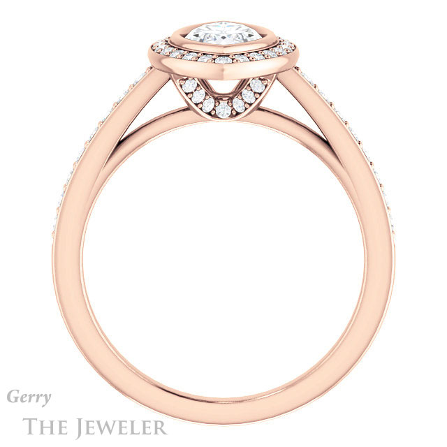 Marquise Cut Forever Brilliant Moissanite Engagement Ring #GTJ920-marquise-fb-r