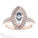 Marquise Cut Forever Brilliant Moissanite Engagement Ring #GTJ920-marquise-fb-r