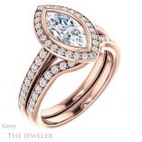 Marquise Cut Forever Brilliant Moissanite Engagement Ring #GTJ920-marquise-fb-r