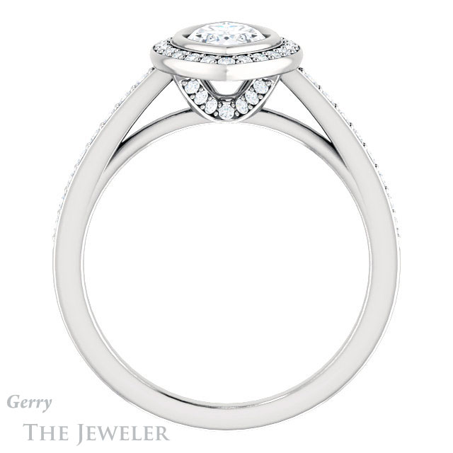 Marquise Cut Forever Brilliant Moissanite Engagement Ring #GTJ920-marquise-fb-w