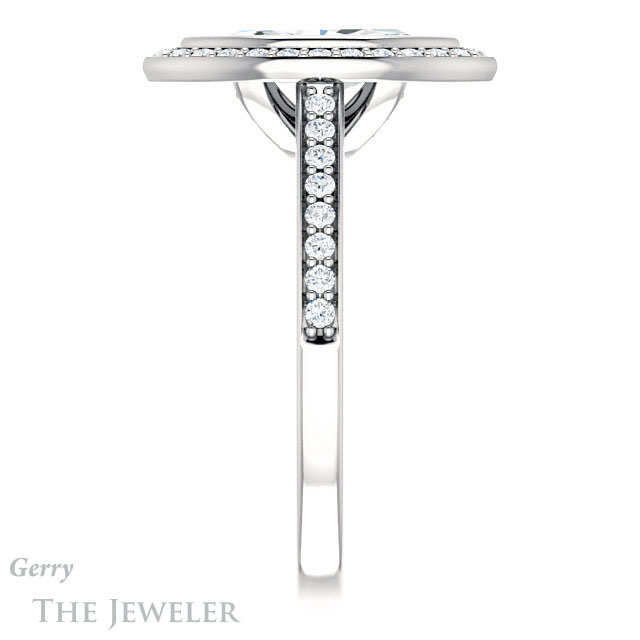 Marquise Cut Forever Brilliant Moissanite Engagement Ring #GTJ920-marquise-fb-w
