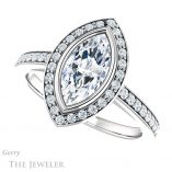 Marquise Cut Forever Brilliant Moissanite Engagement Ring #GTJ920-marquise-fb-w