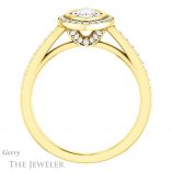 Marquise Cut Forever Brilliant Moissanite Engagement Ring #GTJ920-marquise-fb-y