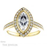 Marquise Cut Forever Brilliant Moissanite Engagement Ring #GTJ920-marquise-fb-y