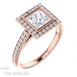 Princess Cut Forever One Moissanite Engagement Ring #GTJ920-square-fo-r