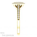 Princess Cut Forever One Moissanite Engagement Ring #GTJ920-square-fo-y
