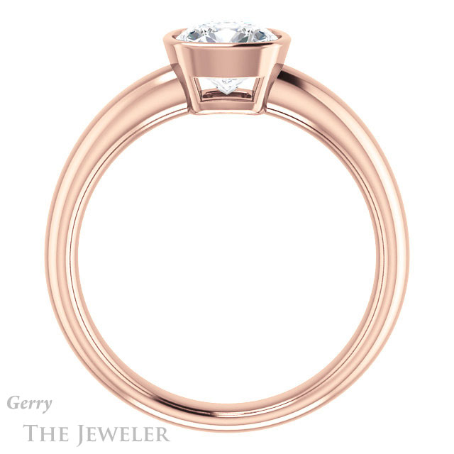 Cushion Cut Forever One Moissanite Engagement Ring #GTJ922-cushion-fo-r